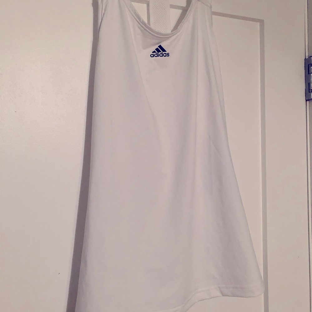 Adidas tank, white, medium